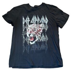 Def Leppard Adult 2XL Pour Some Sugar On Me Band Graphic T-shirt